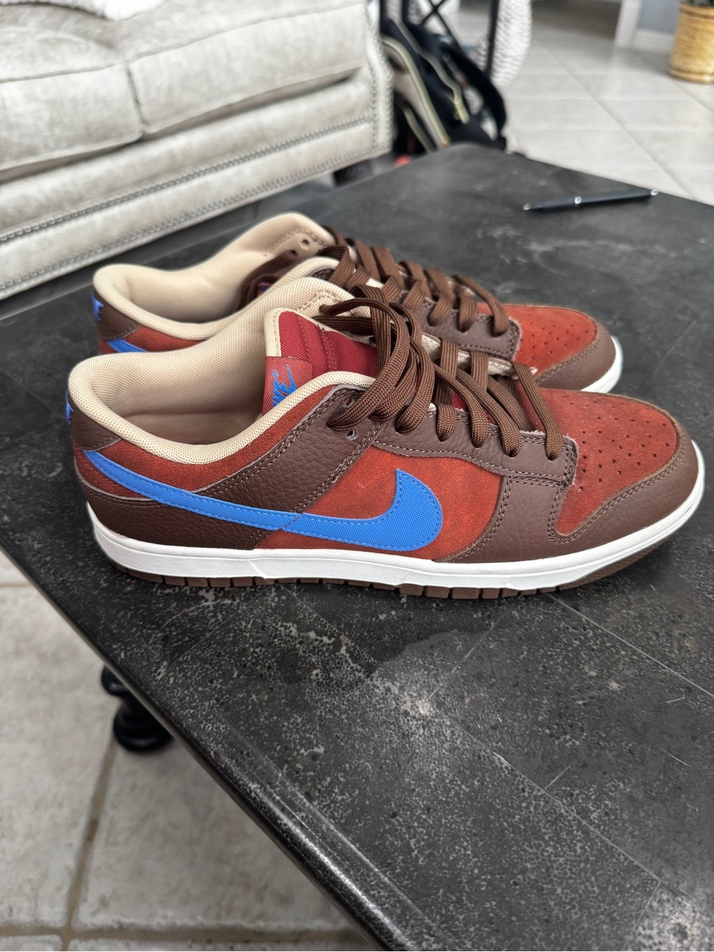 Nike Dunk Low Retro Men's Low-Top Sneakers Mars Stone Brown Size 10.5 10 1/2